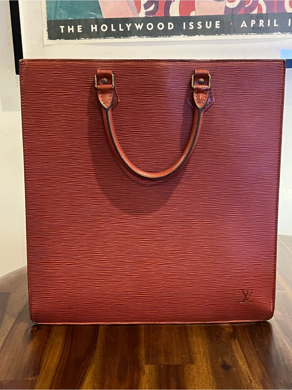 Louis Vuitton Brown Epi Leather Sac Plat